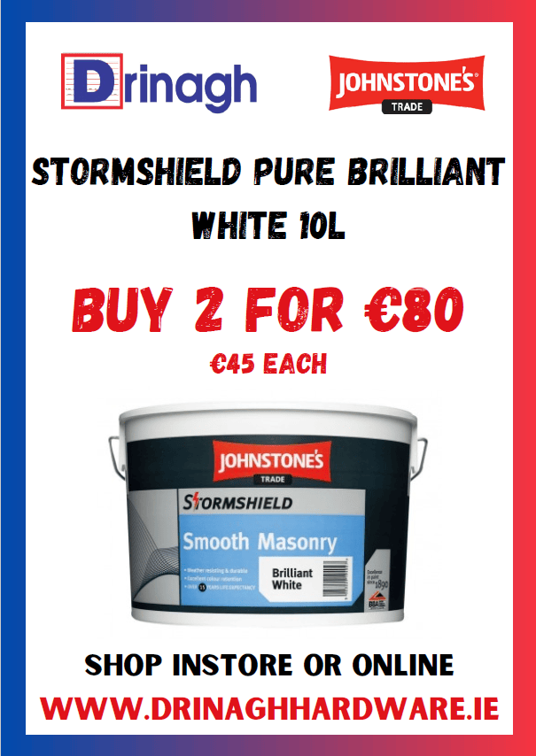 Johnstones Stormshield Pure Brilliant White 10L